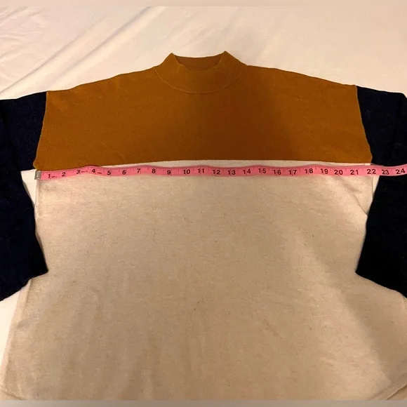 Madewell Colorblock Ashbury Mockneck Sweater - Picture 6 of 9